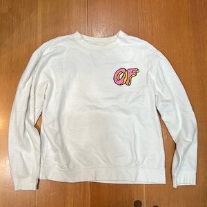 Odd Future white crew neck sweatshirt
